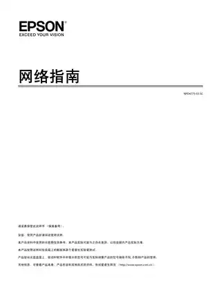 EPSON爱普生SC-P10080_P20080 网络指南